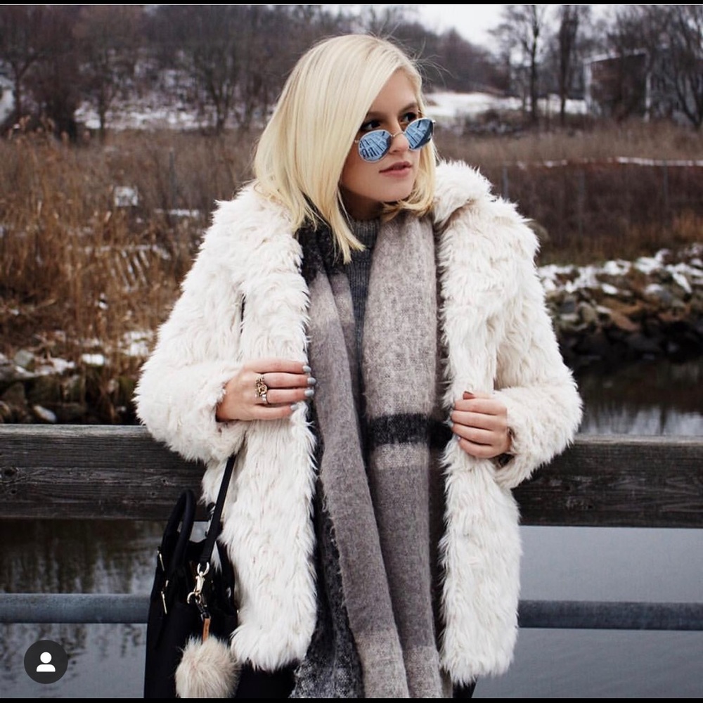 Faux Fur TopShop Coat